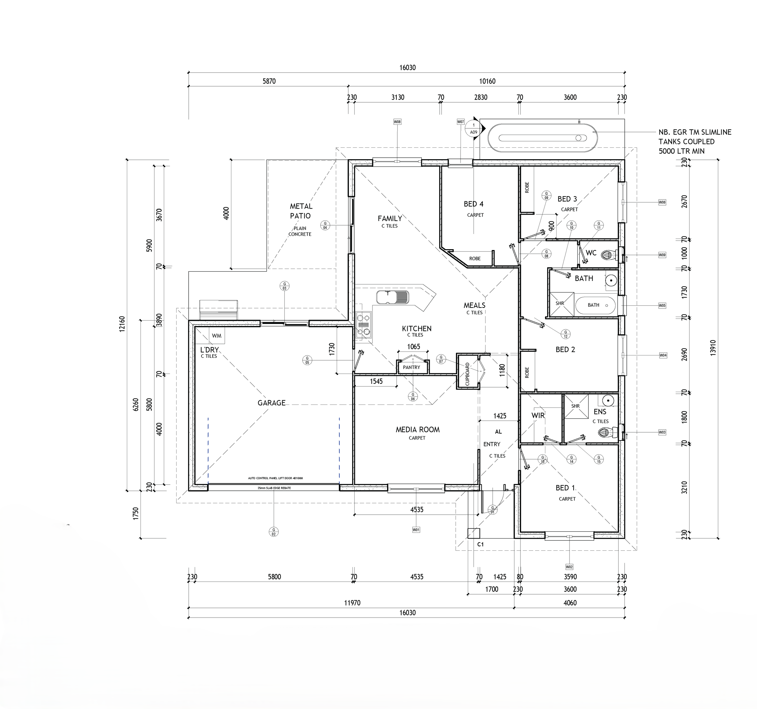 Detailed Bellbird Park residential floor plan
